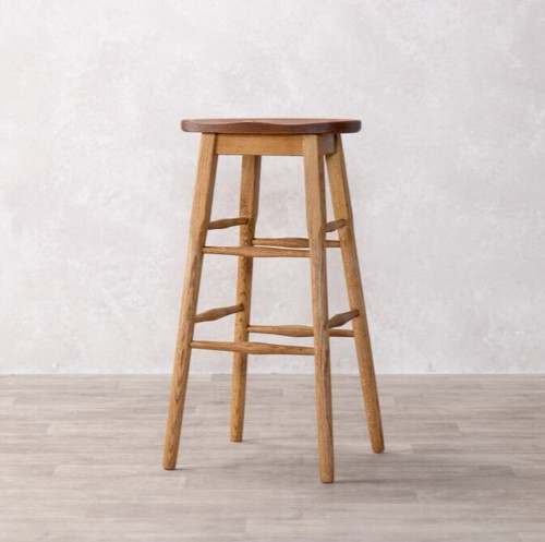 Vintage style bar stool wooden - vintage,