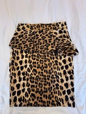 Gorgeous Zara Woman size S (UK8) leopard print pencil skirt, gold, black, beige