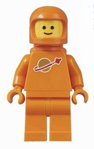Lego orange classic spaceman - orange,