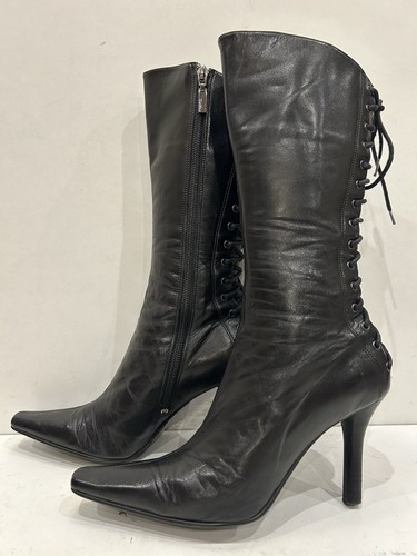 River island black - river, leather