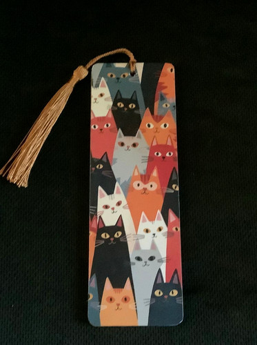 Cat wooden bookmark - wooden,
