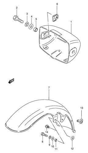 Suzuki genuine bolt gn250 - gn250, k1