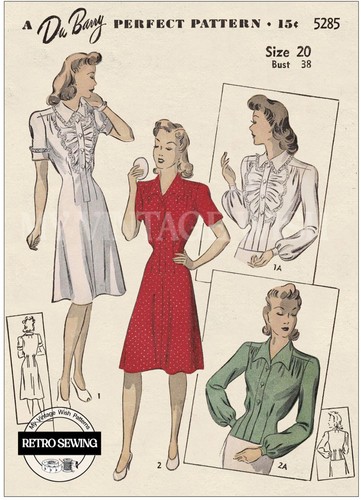 1940s blouse slip dress - 1940s,