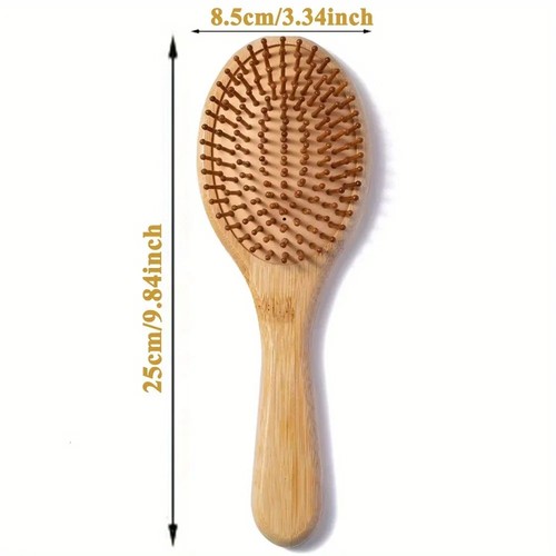 Natural bamboo wooden hair - bamboo,