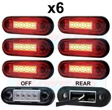 6x EASY FIT RED REAR LED