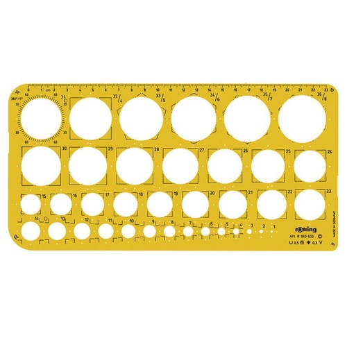 Rotring circles template - rotring,