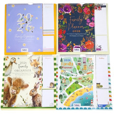 2026 Family Planner 5 Column Calendar Wall Organiser Shopping List & Notepad