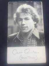 CORONATION St Promo Photo Signed Chris Quinten Brian Tilsley Signature 1970s