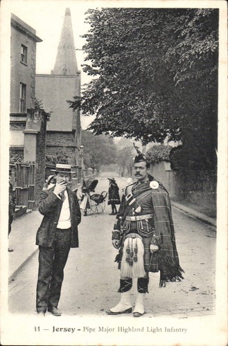 Jersey pipe major highland - jersey.,