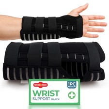 Left Hand Wrist Support Medium Breathable Adjustable Neoprene with Soft Straps
