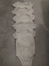5 X F&F Short Sleeve Bodysuits Age 2-3 Years
