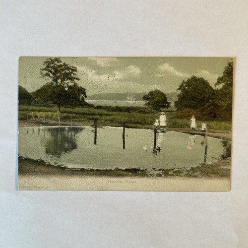 Southampton old postcard pond - old, postcard.