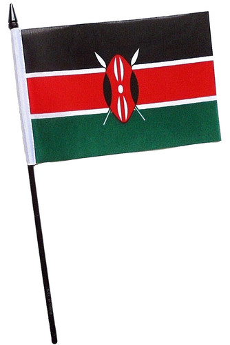 Kenya small hand flag - hand, x