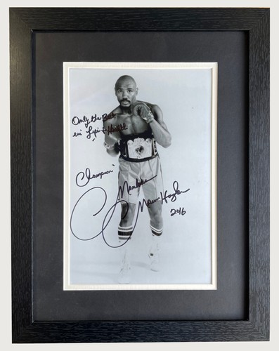 Marvelous marvin hagler signed - hagler,