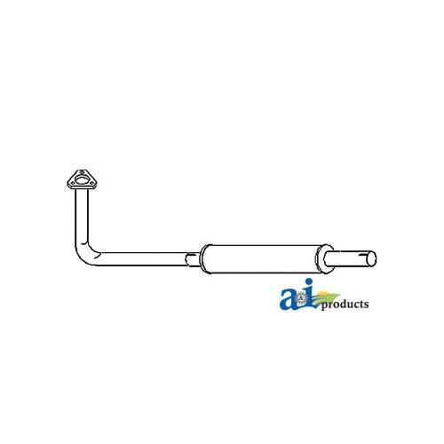 Mf3610 muffler pipe assembly - mf3610,