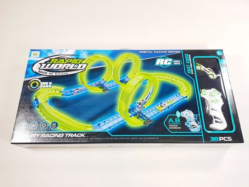 Glow the dark slot car - in,
