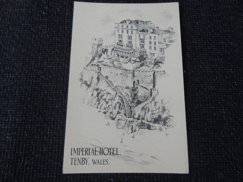 Imperial hotel tenby postcard - imperial,