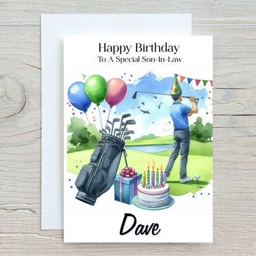 Personalised golf birthday - personalised,