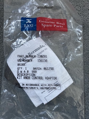 Baxi geniune spares - spares, knob
