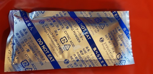Citric acid sachets - , for