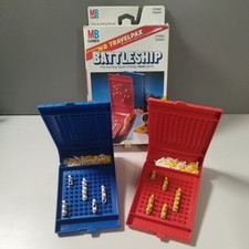 VINTAGE TRAVEL BATTLESHIP GAME  COMPLETE  USED CONDITION  MB GAMES 1982