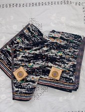 Italian Brand Missoni Luxury Handtowel Bundle Stripes/mottled  Made In Portugal 