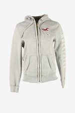 Hollister Vintage Tracksuit Top Crew Neck Sports Retro Grey Size S - SW2885