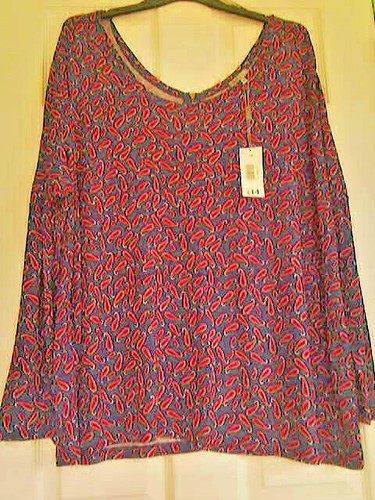 Printed top designs plus - top,