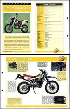 Honda XR 400 R - Legendary Bikes - Mega Bikes Hachette Fold-Out Card