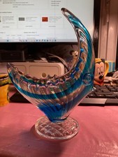 Murano art glass fish bowl or