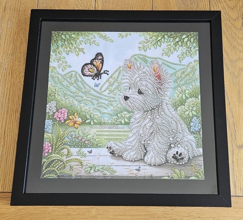 Diamond art westie - art, puppy