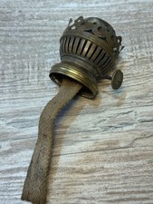 VINTAGE OIL LAMP BURNER WICK HOLDER BRASS