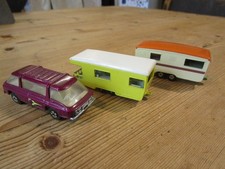 Matchbox Freeman Intercity Commuter No. 22 and 2 x Trailer Caravans Nos 23 & 57