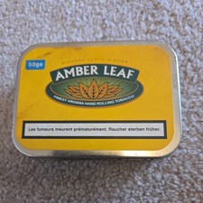 Vintage Amber Leaf Tobacco Tin