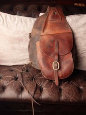 Vintage Leather, Pair of Horse  Saddle Bags . Used, Genuine.