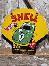 VINTAGE SHELL PORCELAIN SIGN
