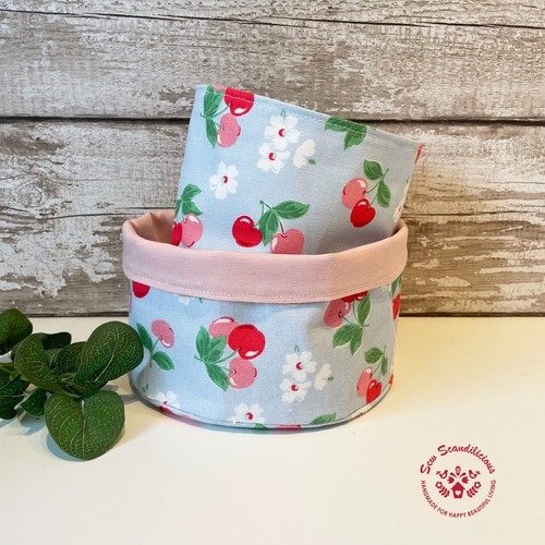 Handmade storage fabric basket
