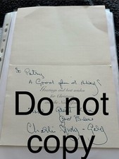 Charlie Kray Signed Christmas
