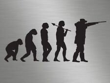 Evolution Hunting Shooting Deer Rabbit Vinyl Window Stickers Decals Van Camper