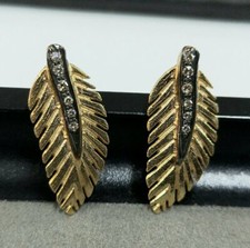 14k Solid Gold Leaf Pendant Gold Jewelry Stacking Feather Pendant Textured Leaf