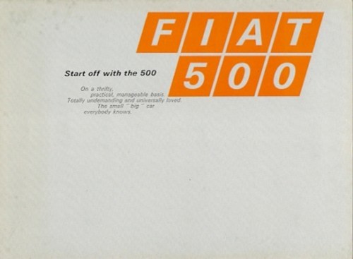 Fiat 500 saloon - fiat, uk