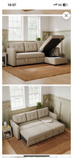 Excellent condition sofa bed right hand chaise -worth £600 