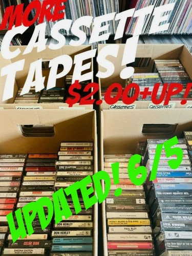 More rock cassette tapes - more,