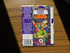  Cadbury's Dairy  Milk Chocolate Wrapper Wildlife bar 1994 European Tree Frog