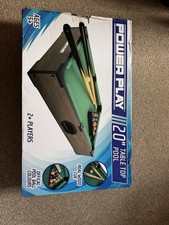 Power Play 20-inch Wooden Table-Top Snooker  Game for Kids