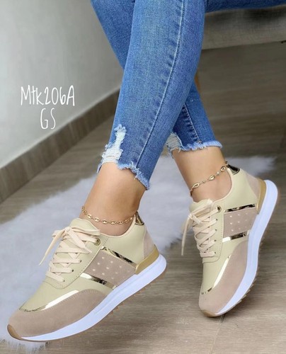 Womens lace trainers - lace, up