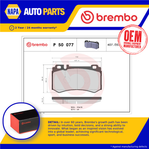 Brake pads set fits - pads, mercedes