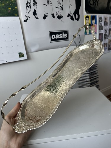 Vintage long silver ornate - long,