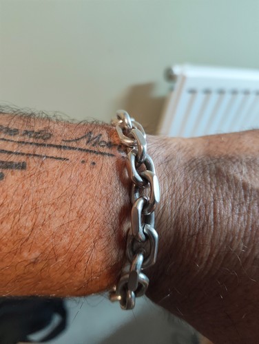 Heavy silver mens - heavy, oval