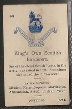 OGDENS-ARMY CRESTS & MOTTOES-#062- KINGS OWN SCOTTISH BORDERERS